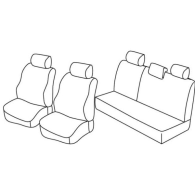 QC14024.JPG Set Coprisedili Superior Nero/rosso Dacia Sandero-sandero Stepway Serie 14000 Coprisedili Su Misura Qc14024e