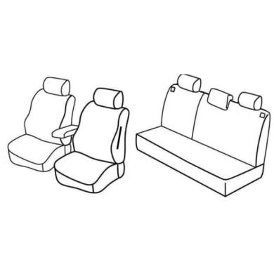 QC14025.JPG Set Coprisedili Superior Nocciola Dacia Sandero-sandero Stepway Serie 14000 Coprisedili Su Misura