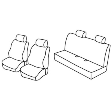 QC15016.JPG Set Coprisedili Superior Grigio/nero Fiat Panda-panda Classic Serie 15000 Coprisedili Su Misura Qc15016c