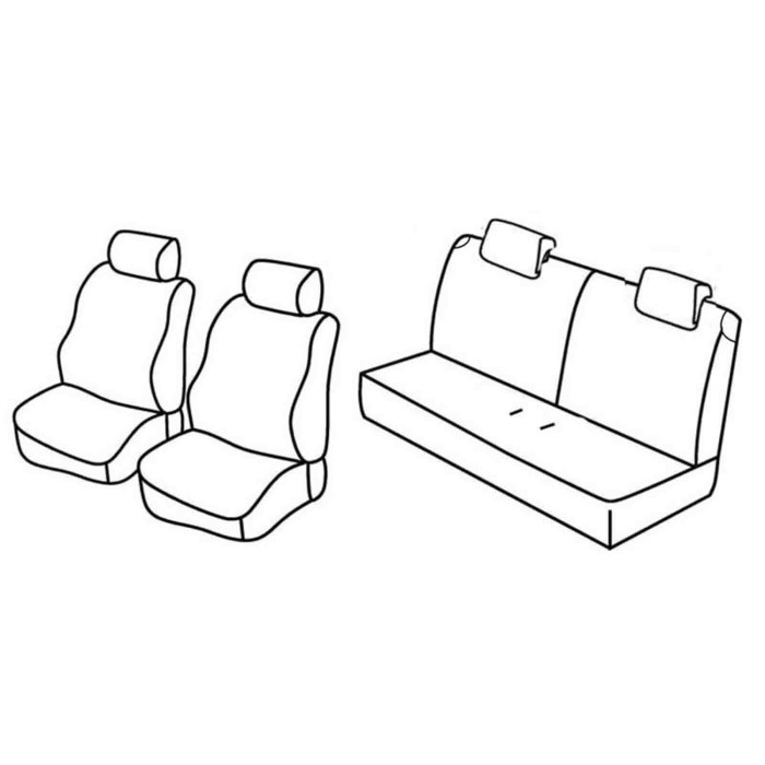 QC15018.JPG Set Coprisedili Superior Nero/blu Fiat Panda-panda Classic Serie 15000 Coprisedili Su Misura
