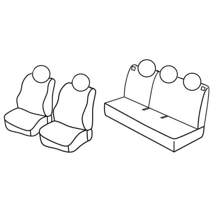 QC15020.JPG Set Coprisedili Superior Nero/blu Fiat Panda-panda 4x4-panda City Cross-panda Cross Serie 15000 Coprisedili Su Misur