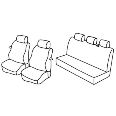 QC15026.JPG Set Coprisedili Superior Grigio/nero Fiat Punto 3p Serie 15000 Coprisedili Su Misura Qc15026c