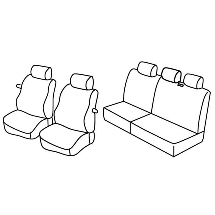 QC15027.JPG Set Coprisedili Superior Nocciola Fiat Punto 3p Serie 15000 Coprisedili Su Misura Qc15027a