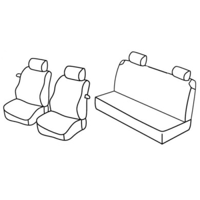 QC15030.JPG Set Coprisedili Superior Grigio/nero Fiat Punto 3p Serie 15000 Coprisedili Su Misura Qc15030c