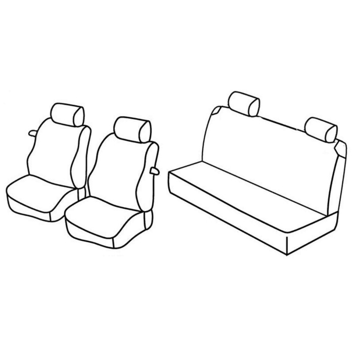 QC15030.JPG Set Coprisedili Superior Grigio/nero Fiat Punto 3p Serie 15000 Coprisedili Su Misura Qc15030c