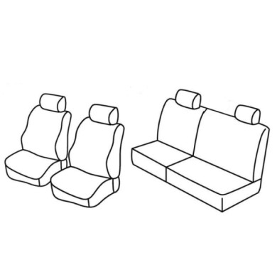 QC15037.JPG Set Coprisedili Superior Grigio/nero Fiat Punto 5p Serie 15000 Coprisedili Su Misura Qc15037c