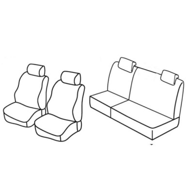 QC15038.JPG Set Coprisedili Superior Grigio/nero Fiat Punto 5p Serie 15000 Coprisedili Su Misura Qc15038c