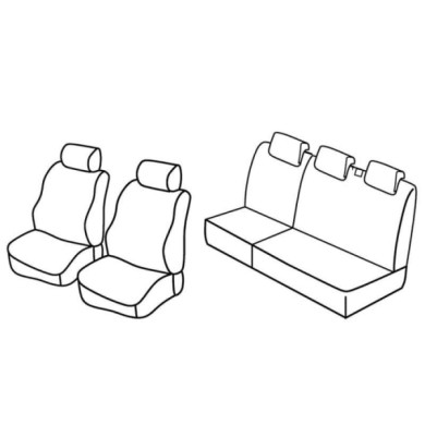 QC15039.JPG Set Coprisedili Superior Grigio/nero Fiat Punto 5p Serie 15000 Coprisedili Su Misura Qc15039c