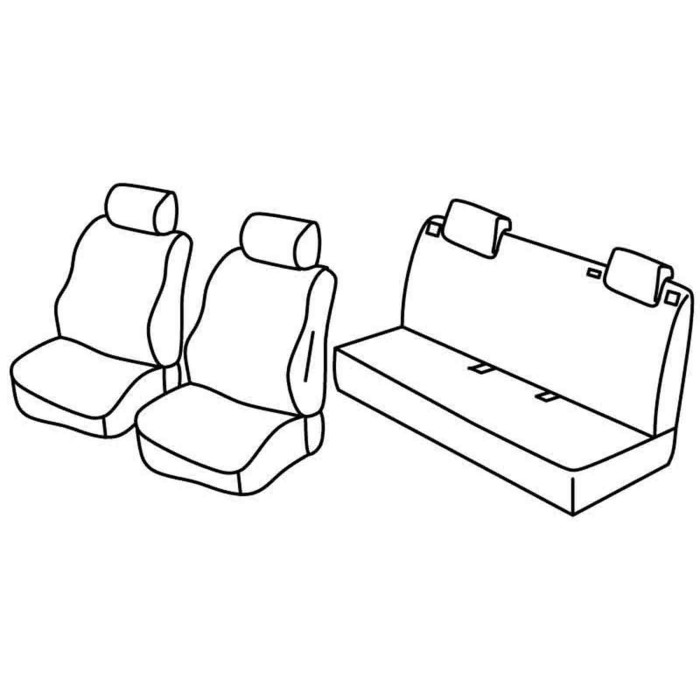 QC15042.JPG Set Coprisedili Superior Nocciola Fiat Grande Punto 5p-punto 5p-punto Evo 5p Serie 15000 Coprisedili Su Misura Qc150