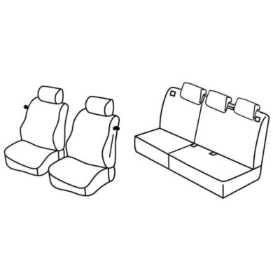 QC15054.JPG Set Coprisedili Superior Nocciola Fiat Grande Punto 3p-punto 3p Serie 15000 Coprisedili Su Misura