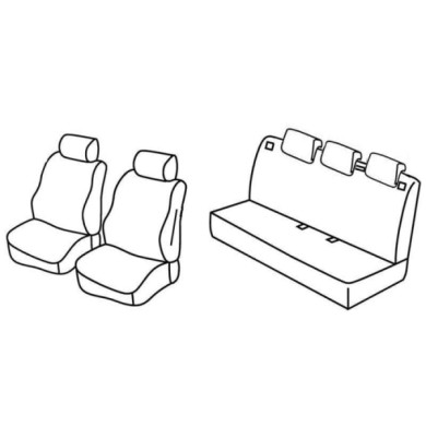 QC15055.JPG Set Coprisedili Superior Grigio/nero Fiat Grande Punto 5p-punto 5p Serie 15000 Coprisedili Su Misura Qc15055c