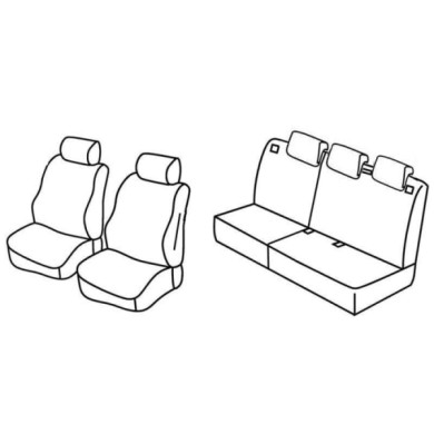 QC15056.JPG Set Coprisedili Superior Nero/blu Fiat Grande Punto 5p-punto 5p Serie 15000 Coprisedili Su Misura