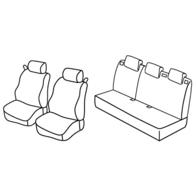 QC16011.JPG Set Coprisedili Superior Nocciola Ford Fiesta 3p Serie 16000 Coprisedili Su Misura Qc16011a