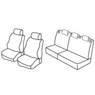 QC16017.JPG Set Coprisedili Superior Nero/grigio Ford Fiesta 5p Serie 16000 Coprisedili Su Misura Qc16017f