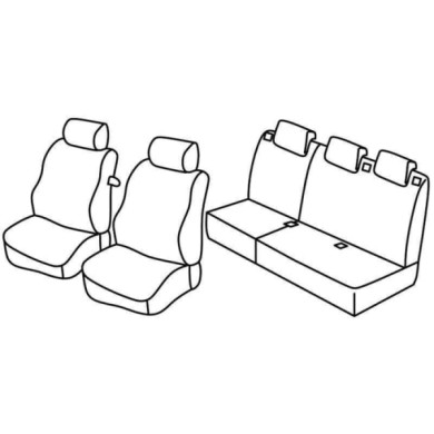 QC16038.JPG Set Coprisedili Superior Grigio/nero Ford Fusion Serie 16000 Coprisedili Su Misura