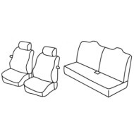 QC16041.JPG Set Coprisedili Superior Grigio/nero Ford Ka Serie 16000 Coprisedili Su Misura Qc16041c