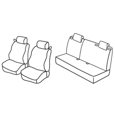 QC16048.JPG Set Coprisedili Superior Nero/grigio Ford Fiesta 3p Serie 16000 Coprisedili Su Misura Qc16048f
