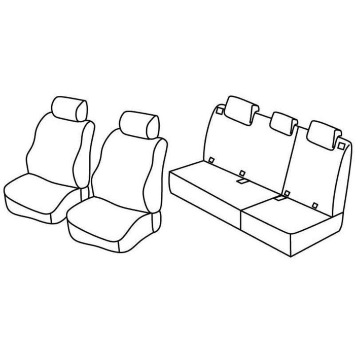 QC20104.JPG Set Coprisedili Superior Nocciola Kia Picanto Serie 20000 Coprisedili Su Misura Qc20104a