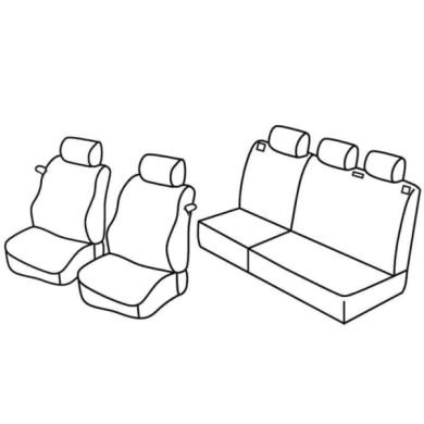 QC28038.JPG Set Coprisedili Superior Nocciola Opel Corsa C 3p Serie 28000 Coprisedili Su Misura