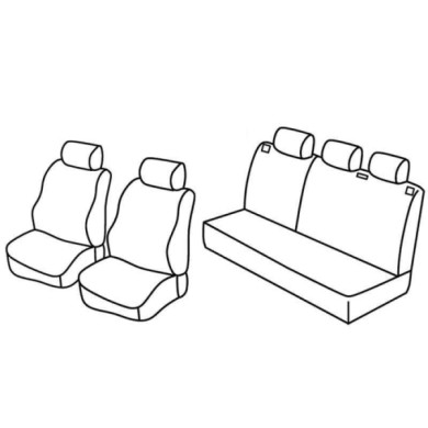 QC28040.JPG Set Coprisedili Superior Nocciola Opel Corsa C 5p Serie 28000 Coprisedili Su Misura Qc28040a