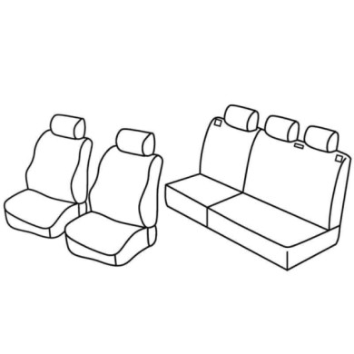 QC28041.JPG Set Coprisedili Superior Nocciola Opel Corsa C 5p Serie 28000 Coprisedili Su Misura