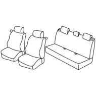 QC30103.JPG Set Coprisedili Superior Nocciola Renault Clio Ii 3p Serie 30000 Coprisedili Su Misura Qc30103a