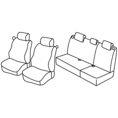 QC30104.JPG Set Coprisedili Superior Grigio/nero Renault Clio Ii Storia Serie 30000 Coprisedili Su Misura Qc30104c