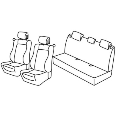 QC30105.JPG Set Coprisedili Superior Nero/rosso Renault Clio Ii 3p Serie 30000 Coprisedili Su Misura Qc30105e