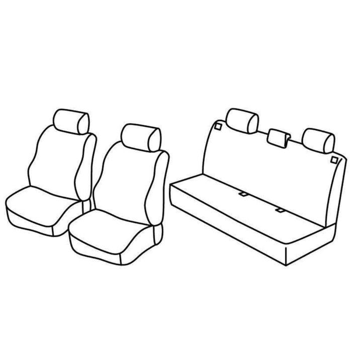 QC30107.JPG Set Coprisedili Superior Nocciola Renault Clio Ii 5p Serie 30000 Coprisedili Su Misura Qc30107a
