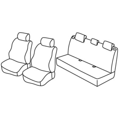 QC30109.JPG Set Coprisedili Superior Nocciola Renault Clio Ii 5p Serie 30000 Coprisedili Su Misura Qc30109a