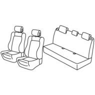 QC30111.JPG Set Coprisedili Superior Grigio/nero Renault Clio Ii 5p Serie 30000 Coprisedili Su Misura Qc30111c