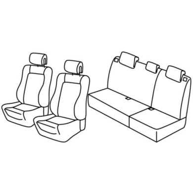 QC30112.JPG Set Coprisedili Superior Grigio/nero Renault Clio Ii 5p Serie 30000 Coprisedili Su Misura
