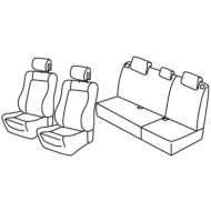 QC30112.JPG Set Coprisedili Superior Grigio/nero Renault Clio Ii 5p Serie 30000 Coprisedili Su Misura