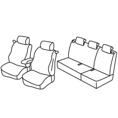 QC30115.JPG Set Coprisedili Superior Nocciola Renault Clio Iii 3p Serie 30000 Coprisedili Su Misura Qc30115a