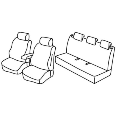 QC30116.JPG Set Coprisedili Superior Grigio/nero Renault Clio Iii 5p Serie 30000 Coprisedili Su Misura Qc30116c