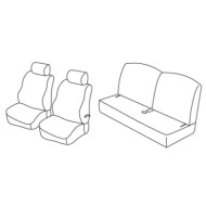 QC30159.JPG Set Coprisedili Superior Nero/rosso Renault Twingo Serie 30000 Coprisedili Su Misura Qc30159e