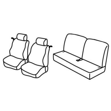 QC30160.JPG Set Coprisedili Superior Nero/grigio Renault Twingo Serie 30000 Coprisedili Su Misura Qc30160f