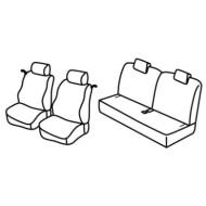 QC30161.JPG Set Coprisedili Superior Nero/rosso Renault Twingo Serie 30000 Coprisedili Su Misura Qc30161e