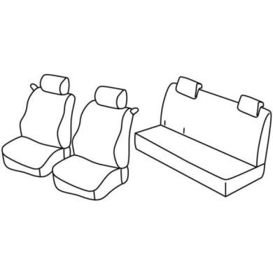 QC30162.JPG Set Coprisedili Superior Beige Renault Twingo Serie 30000 Coprisedili Su Misura Qc30162b