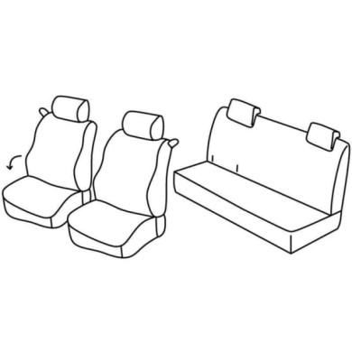 QC30163.JPG Set Coprisedili Superior Grigio/nero Renault Twingo Serie 30000 Coprisedili Su Misura Qc30163c