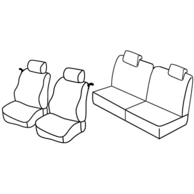 QC30165.JPG Set Coprisedili Superior Nocciola Renault Twingo Serie 30000 Coprisedili Su Misura Qc30165a
