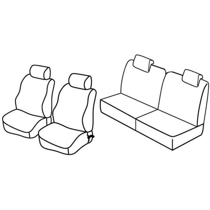 QC30167.JPG Set Coprisedili Superior Nocciola Renault Twingo Serie 30000 Coprisedili Su Misura Qc30167a