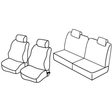 QC30167.JPG Set Coprisedili Superior Nero/blu Renault Twingo Serie 30000 Coprisedili Su Misura Qc30167d