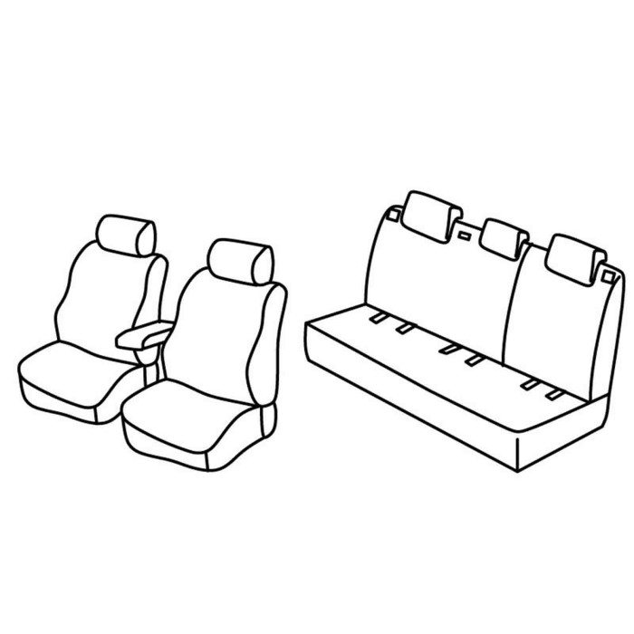 QC32007.JPG Set Coprisedili Superior Nocciola Skoda Fabia 5p Serie 32000 Coprisedili Su Misura Qc32007a