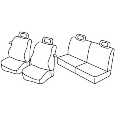 QC37067.JPG Set Coprisedili Superior Nero/grigio Arosa-lupo Serie 37000 Coprisedili Su Misura