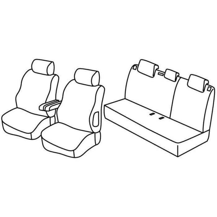 QD13014.JPG Set Coprisedili Superior Nero/grigio Citroen C3-c3 Classic Serie 13000 Coprisedili Su Misura Qd13014f