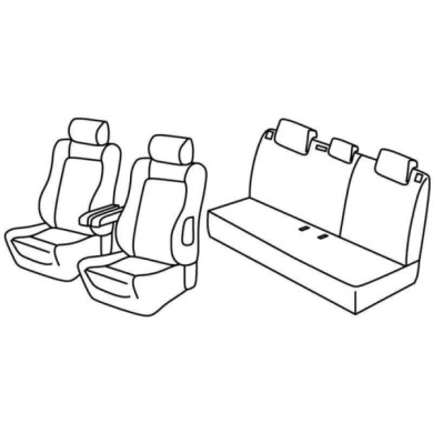 QD13015.JPG Set Coprisedili Superior Nero/grigio Citroen C3 Serie 13000 Coprisedili Su Misura Qd13015f