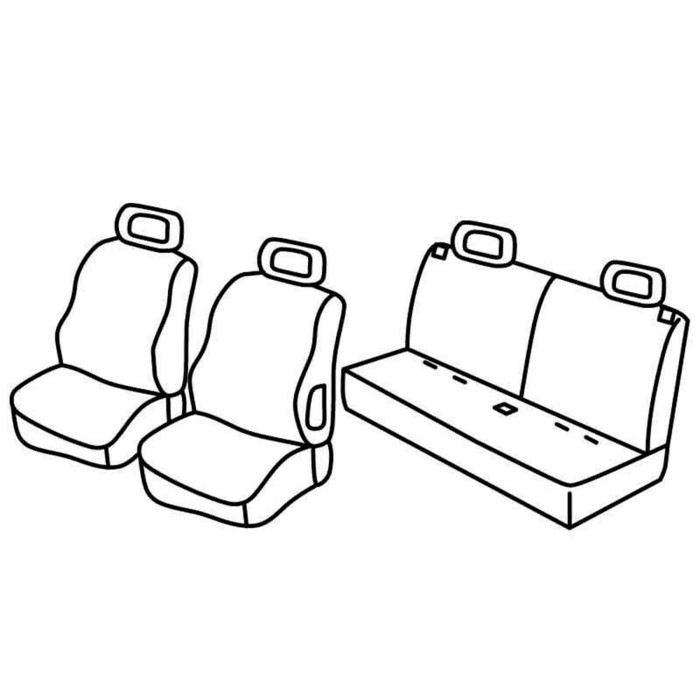 QD13017.JPG Set Coprisedili Superior Grigio/nero Citroen C3 Pluriel Serie 13000 Coprisedili Su Misura