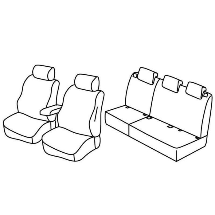 QD13019.JPG Set Coprisedili Superior Nocciola Citroen C3 Picasso Serie 13000 Coprisedili Su Misura Qd13019a