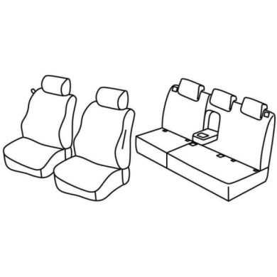 QD13021.JPG Set Coprisedili Superior Grigio/nero Citroen C3 Picasso Serie 13000 Coprisedili Su Misura Qd13021c